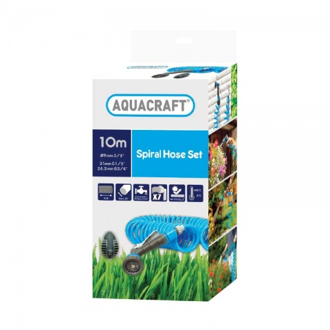 AQUACRAFT ΣΕΤ Λάστιχο Κήπου Σπιράλ