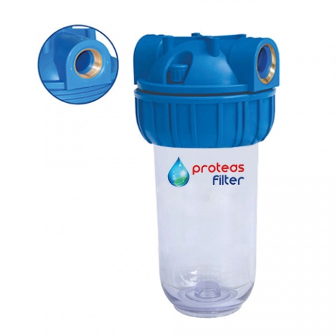 ENERGYWATER Μονή Φιλτροθήκη 3M Διάφανη Πλαστική 7″ - 1″ - Σκέτη