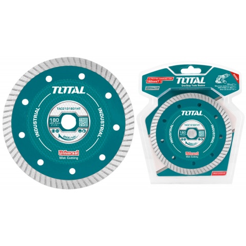 TOTAL Διαμαντόδισκος UNIVERSAL Υγρής και Ξηράς Κοπής 180 x 22.2mm x 1.2mm Λεπτός (TAC2131801HT)