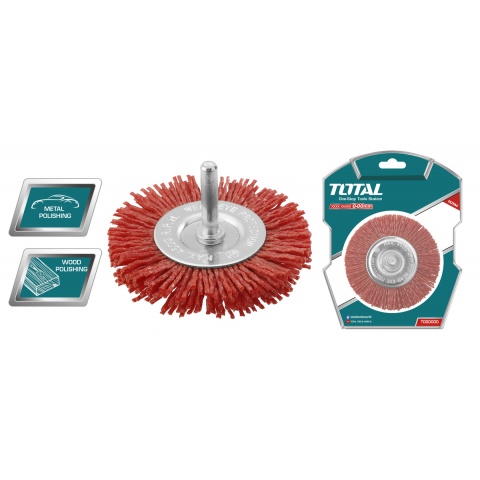 TOTAL Συρματόβουρτσα Δράπανου Νάυλον 75mm (TAC34035)