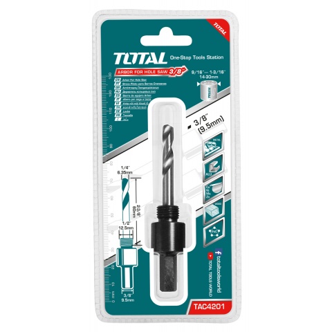 TOTAL Οδηγός για Ποτηροτρύπανα ΗΕΧ 3/8" (TAC4201)