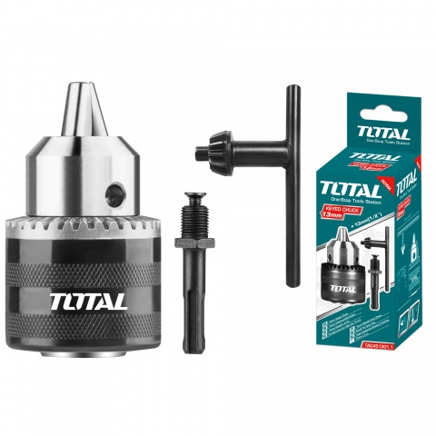 TOTAL Chuck Key 1/2" - 13mm with Adaptor (TAC451301.1)