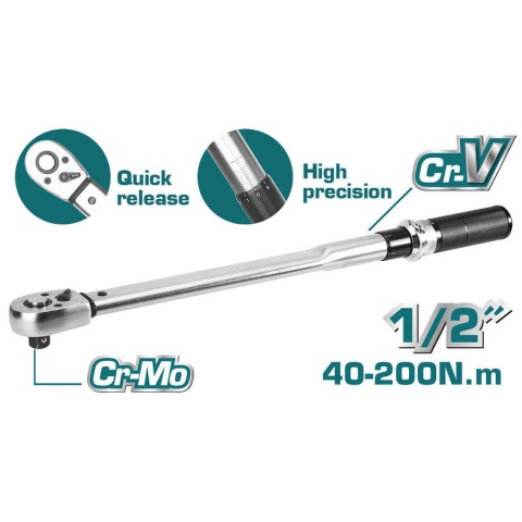TOTAL Επαγγελματικό Δυναμόκλειδο 1/2" (THPTW200N2)