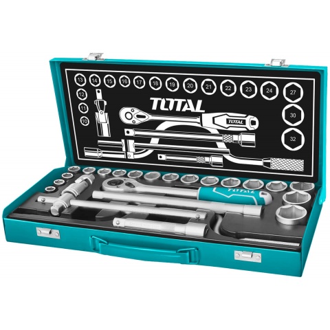 TOTAL 24PCS 1/2" Socket SET (THT141253)