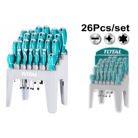 TOTAL 26PCS Screwdriver Set (THT250626)