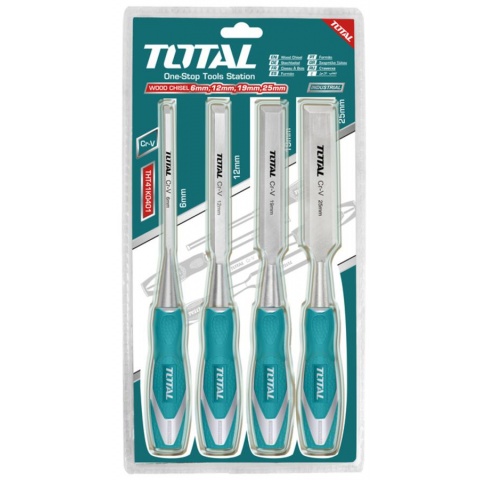 TOTAL Wood Chisel SET 4PCS (THT41K0401)