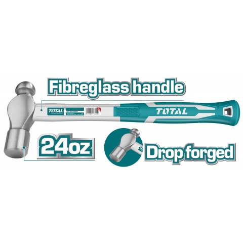 TOTAL Σφυρί Μπάλας Πλαστική Λαβή 660gr (THT74246)