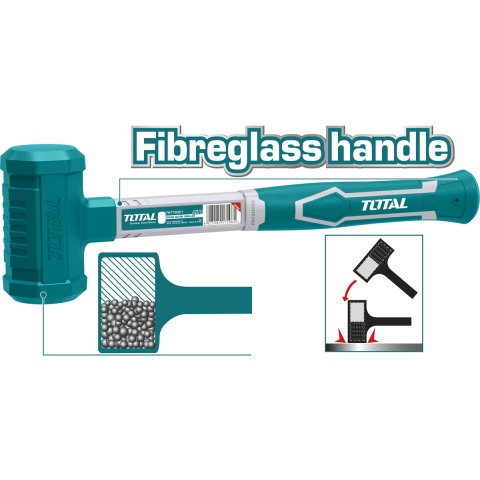 TOTAL Ματσόλα με Άμμο Fibregrlass Λαβή 2LB / 850gr (THT79021)