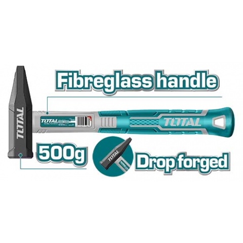 TOTAL Επαγγελματικό Σφυρί Μηχανικού 500gr (THTMH5006)