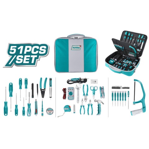 TOTAL 51PCS Telecom Tools SET (TKTTSK0512)