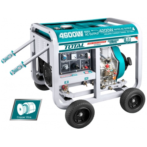 TOTAL Diesel Generator and Welder 4600W / 50-180A (TP446001)