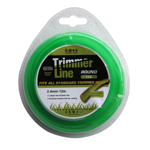 BAX TRIMMER LINE ROUND 2.4mm - 12m (1304-24012)