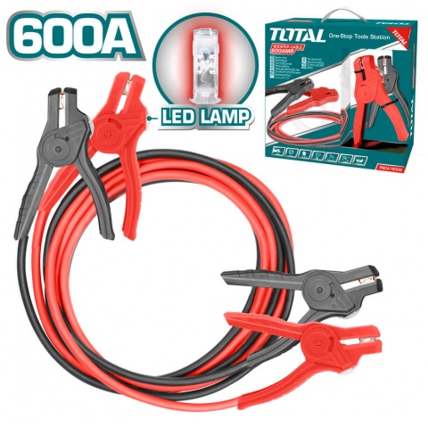 TOTAL Booster Cable 3m with Led Lamp (PBCA16008L)