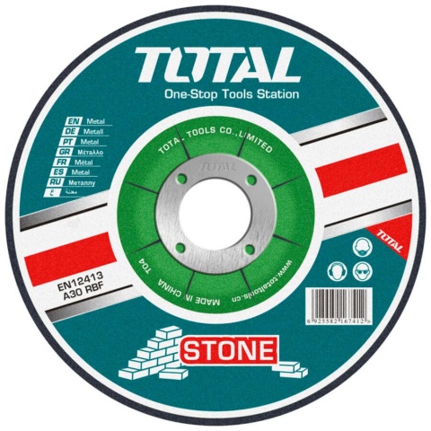 TOTAL Δίσκος Κοπής Δομικών Υλικών - Πέτρας 180 x 3mm (TAC2221801)
