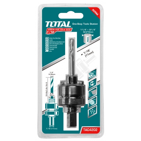 TOTAL Οδηγός για Ποτηροτρύπανα ΗΕΧ 7/16" (TAC4202)