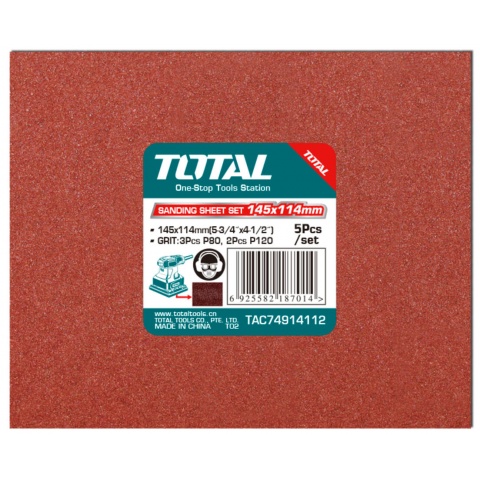 TOTAL ΣΕΤ Γυαλόχαρτα 5 ΤΕΜ για TF2231106 (TAC74914112)