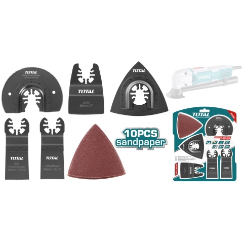 TOTAL Multi Tool Blade SET 10PCS For TS3006 (TAKTMT1502)
