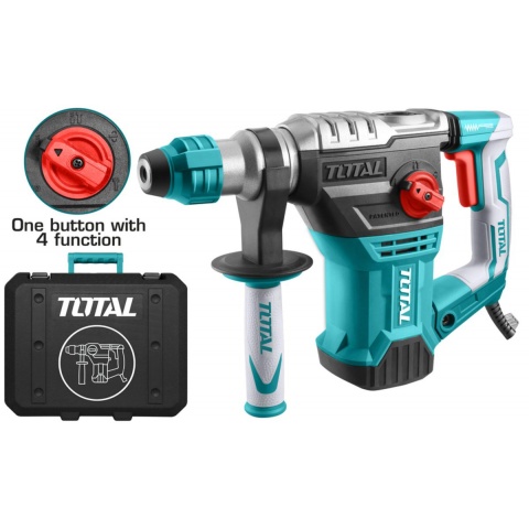 TOTAL Rotary Hammer SDS-PLUS 1.500W 4 Fuctions (TH1153236)