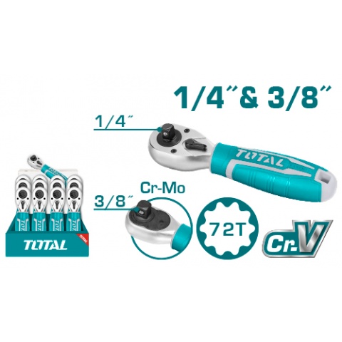 TOTAL Επαγγελματική Mini Καστάνια 2 σε 1 1/4" & 3/8" (THT1061438)