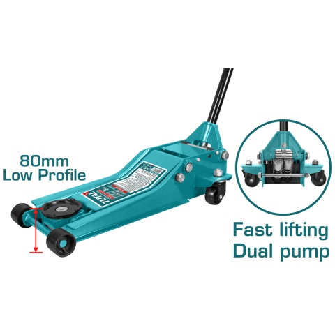 TOTAL Hydraulic Floor Jack 3T (THT10834)