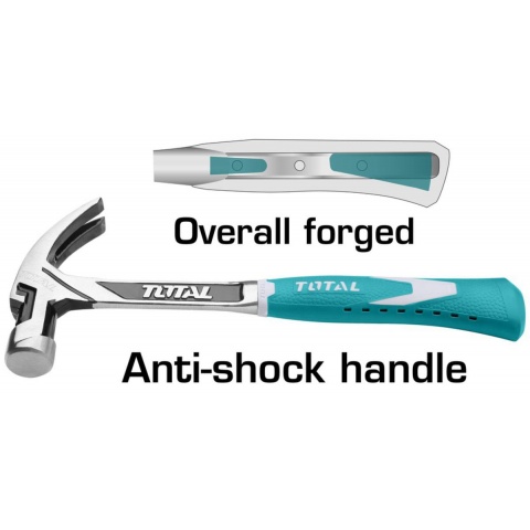 TOTAL Σφυρί Προκοβγάλτης Πλαστική Λαβή Anti - shock 450gr (THT7143166)