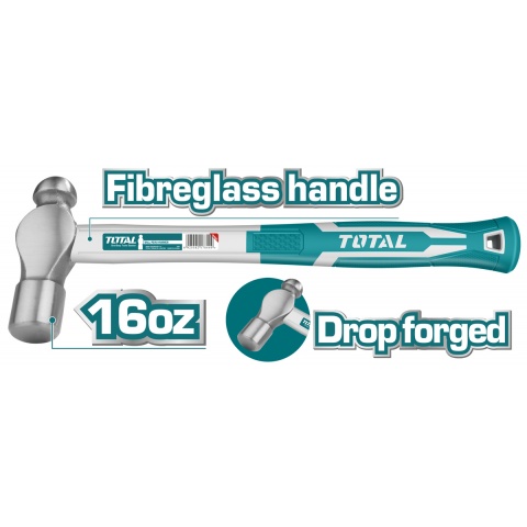 TOTAL Σφυρί Μπάλας Πλαστική Λαβή 450gr (THT74166)