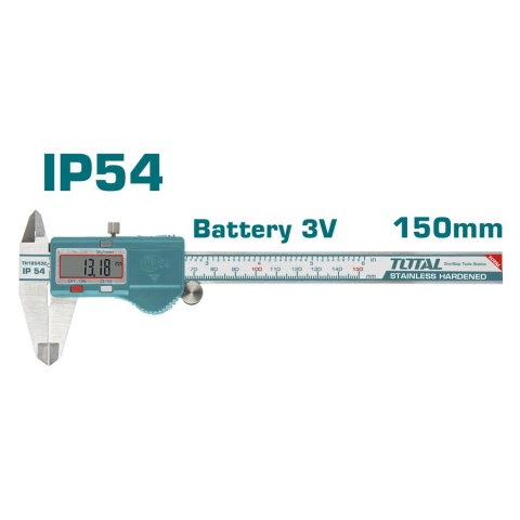 TOTAL Παχύμετρο Inox Ψηφιακό 150mm (TMT321506)