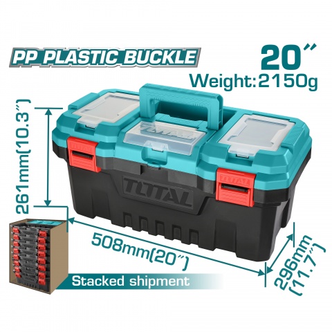 TOTAL Plastic Tool Box 20" (TPBX0201)