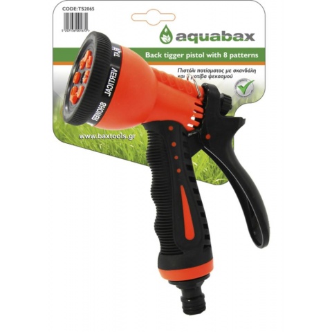 AQUABAX 8 PATTERN BACK TRIGGER PISTOL (TS2065)