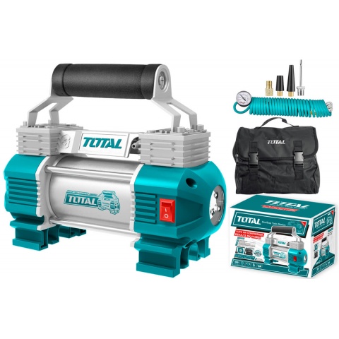 TOTAL Auto Air Compressor with Light 12V (TTAC2506)