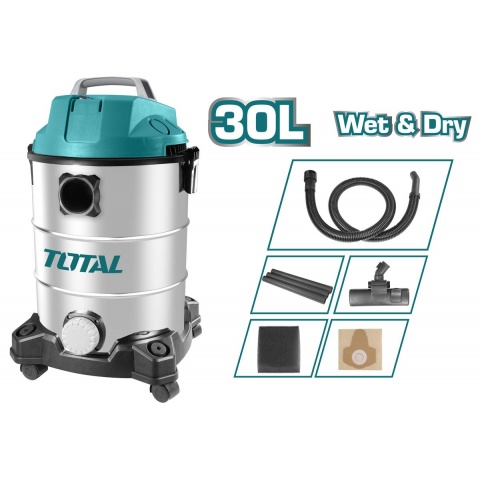 TOTAL VACUUM CLEANER WET & DRY 1.300W (TVC13301)