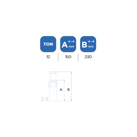 OMCN 108 Έμβολο Κοντό 12ton - 15cm