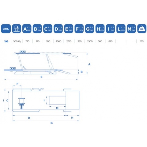 OMCN 196 Ανυψωτικό Μοτοσυκλέτας με Αντοχή έως 0.5ton
