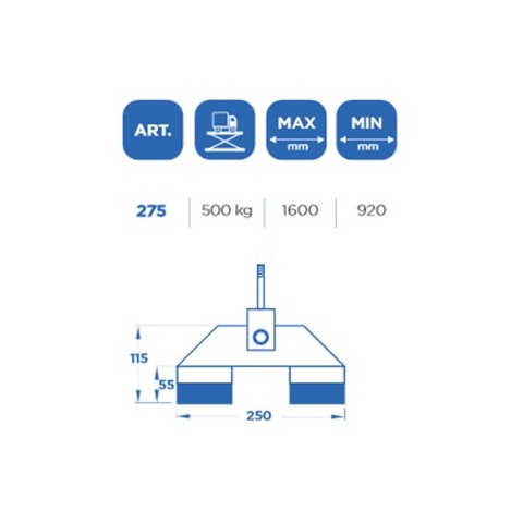 OMCN 275 Adjustable Cross-Member 0.5ton