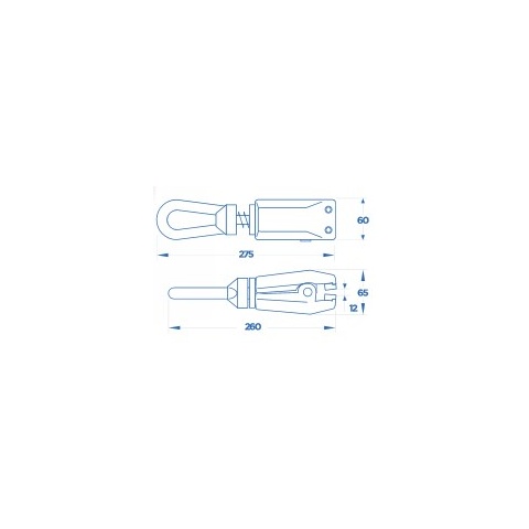 OMCN 295/SP Δαγκάνα Αυτόματη με Ελατήριο 60mm