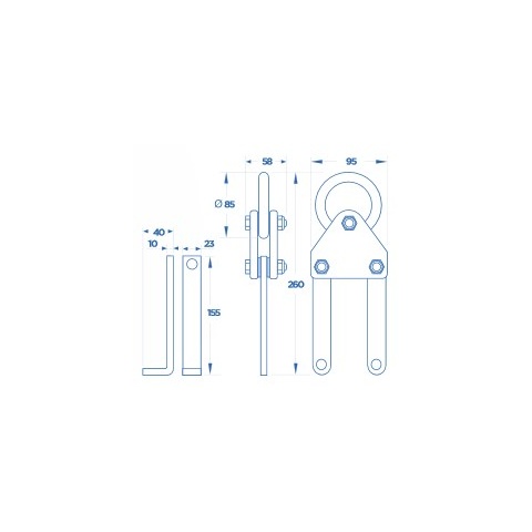 OMCN 393 Δαγκάνα Διπλής Υποδοχής