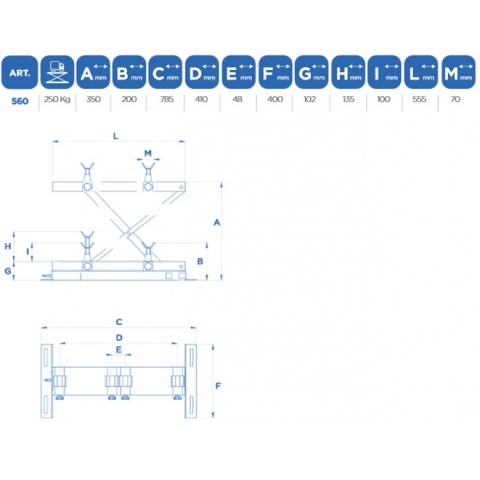 OMCN 560/A Motor-Bike Lift 0.25ton