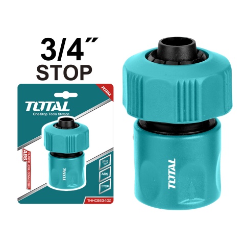 TOTAL Ταχυσύνδεσμος με Βαλβίδα STOP 3/4" (THHCS63402)