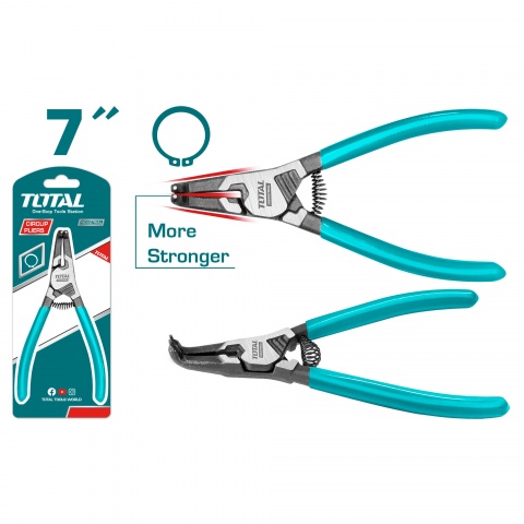 TOTAL Circlip Pliers 7" / 180mm (THTJ21802)