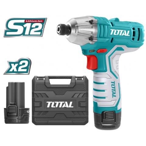 TOTAL Παλμικού Κατσαβίδι Μπαταρίας Λιθίου 12V (TIRLI1201)