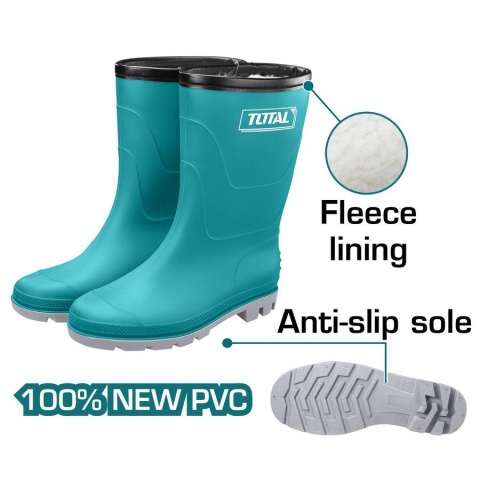 TOTAL Γαλότσα με Επένδυση Fleece Αδιάβροχη (TSP304L)