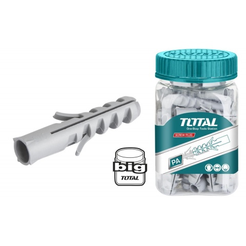 TOTAL Βύσματα Πλαστικά 8mm 80 TEM σε Βαζάκι (WJSP0804011)