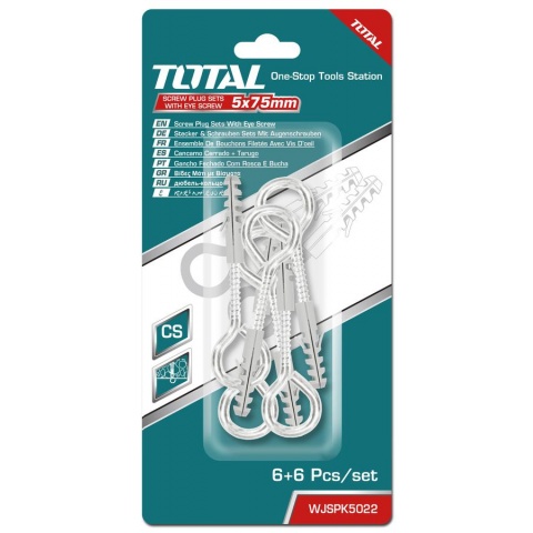 TOTAL Screw Plug Sets with Eye Screw 5mm (WJSPK5022)
