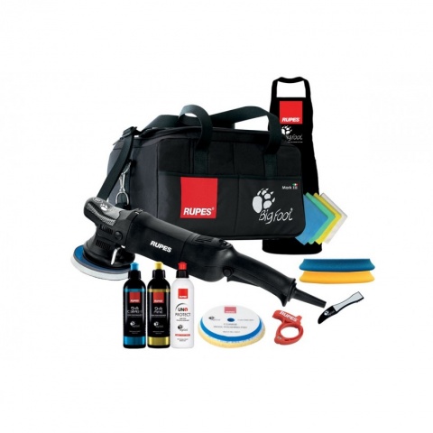 RUPES Random Orbital Polisher – Bigfoot 500 Watt 2000 - 5000 rpm - 125mm - 15mm (LHR15ES LUX KIT)