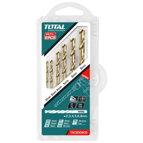 TOTAL Hss Twist Drill Bits Set (TACSD0605)