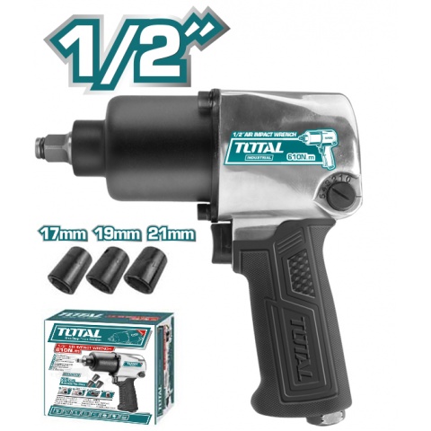 TOTAL Air Impact Wrench 1/2" - 610Nm (TAT40122)