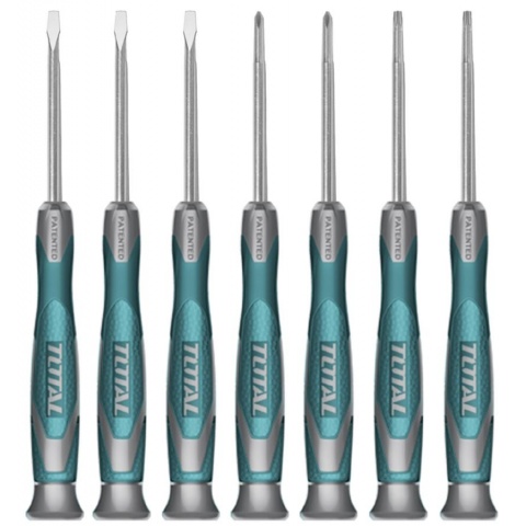 TOTAL 7 PCS Precision Screwdriver Set (THT250726)