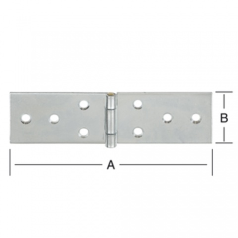 Vormann Hinges Galvanized 80 x 28 x 1.2mm