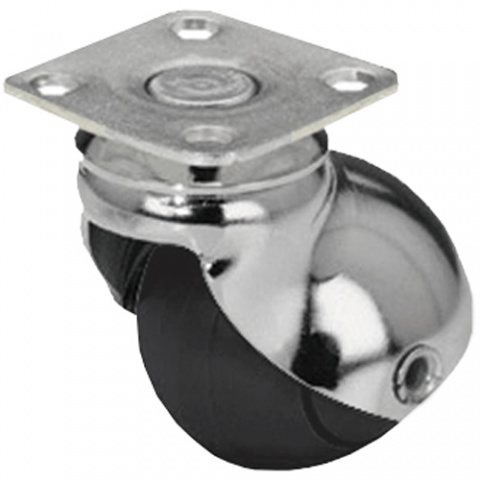 Ρόδα Σφαιρική Ø 50mm με Πέλμα 40 x 40mm Χρωμίου