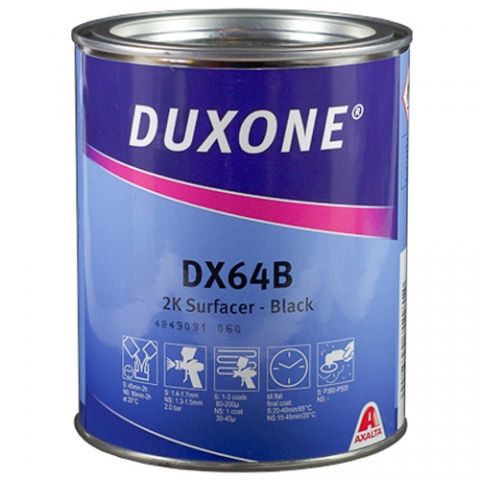 Duxone 2K Surfacer Black 1.0 lt (DX64B)